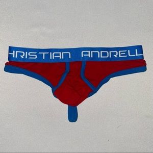 Andrew Christian Red Blue Thong